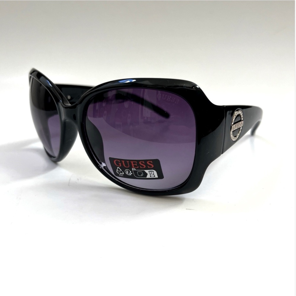 New GUESS Butterfly Sunglasses GO00069 Acetate Black Rhinestones Solid